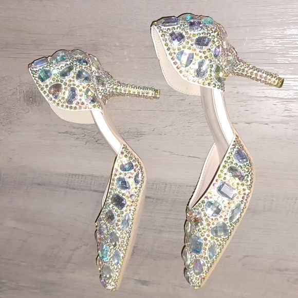 Crystal Queen Rhinestone Heels - Picture 6 of 8